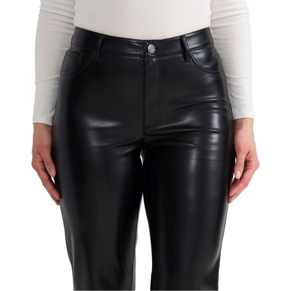 NWT Joie Black Faux Leather Pants - Picture 3 of 10